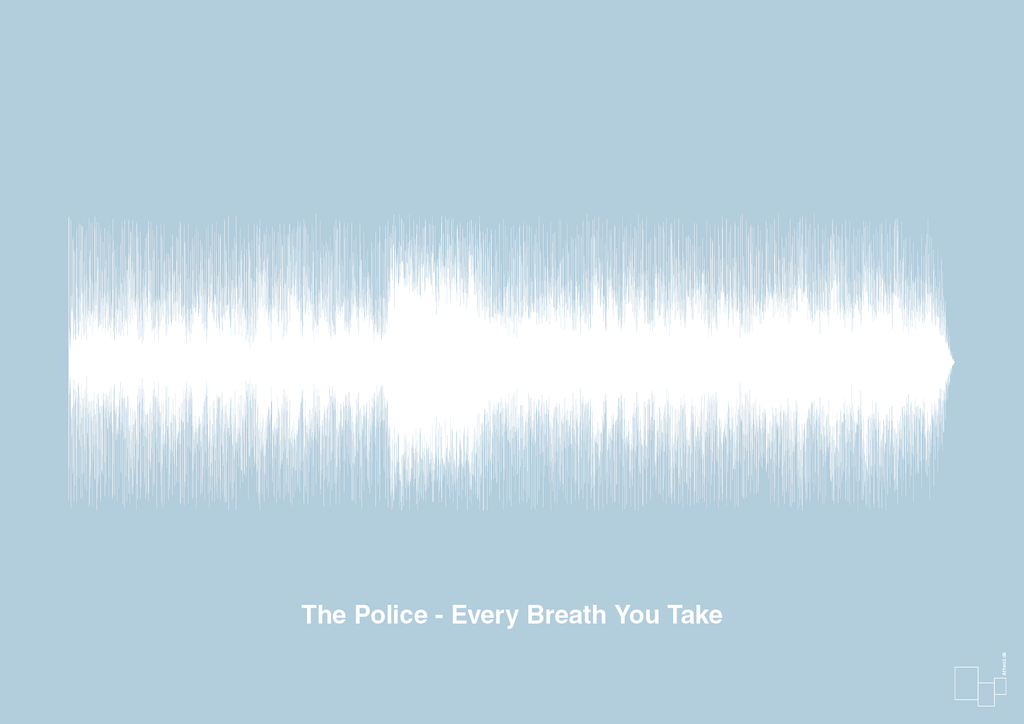 plakat: the police - every breath you take - heavenly blue-Soundwave-A1two3