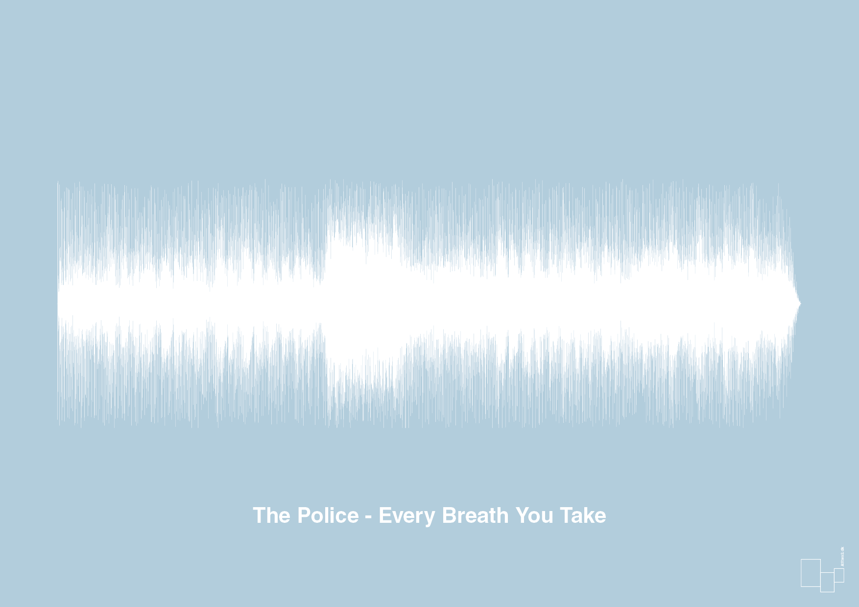 plakat: the police - every breath you take - heavenly blue-Soundwave-A1two3