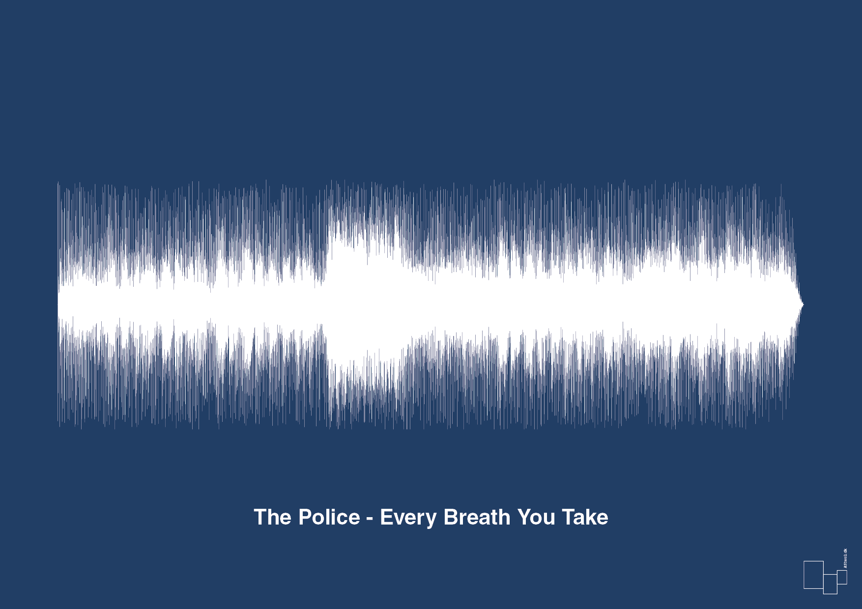 plakat: the police - every breath you take - lapis blue-Soundwave-A1two3