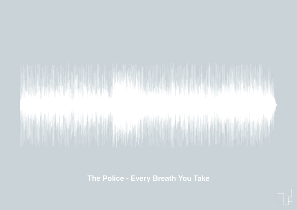 plakat: the police - every breath you take - light drizzle-Soundwave-A1two3