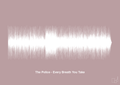 plakat: the police - every breath you take - light rose-Soundwave-A1two3
