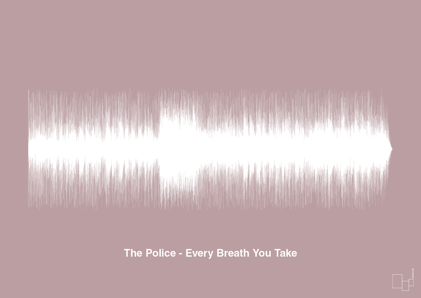 plakat: the police - every breath you take - light rose-Soundwave-A1two3