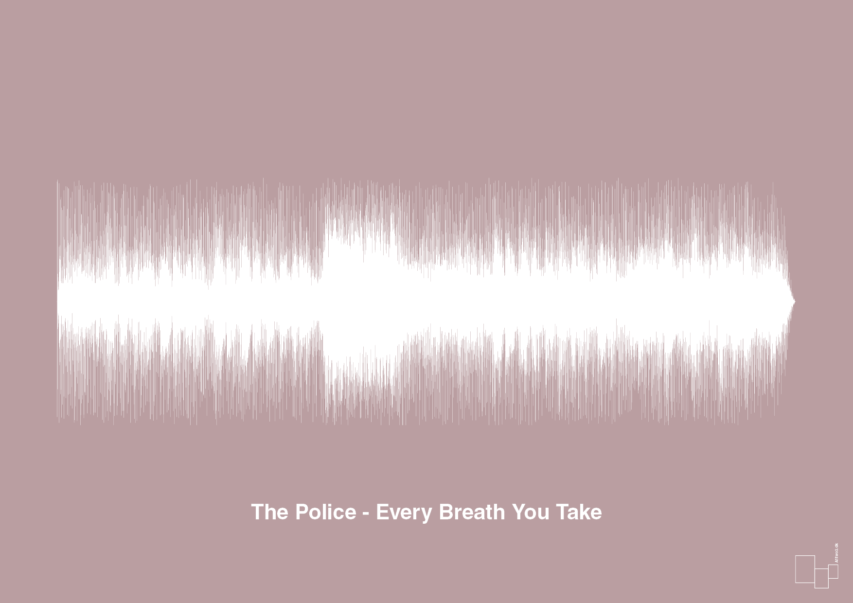 plakat: the police - every breath you take - light rose-Soundwave-A1two3