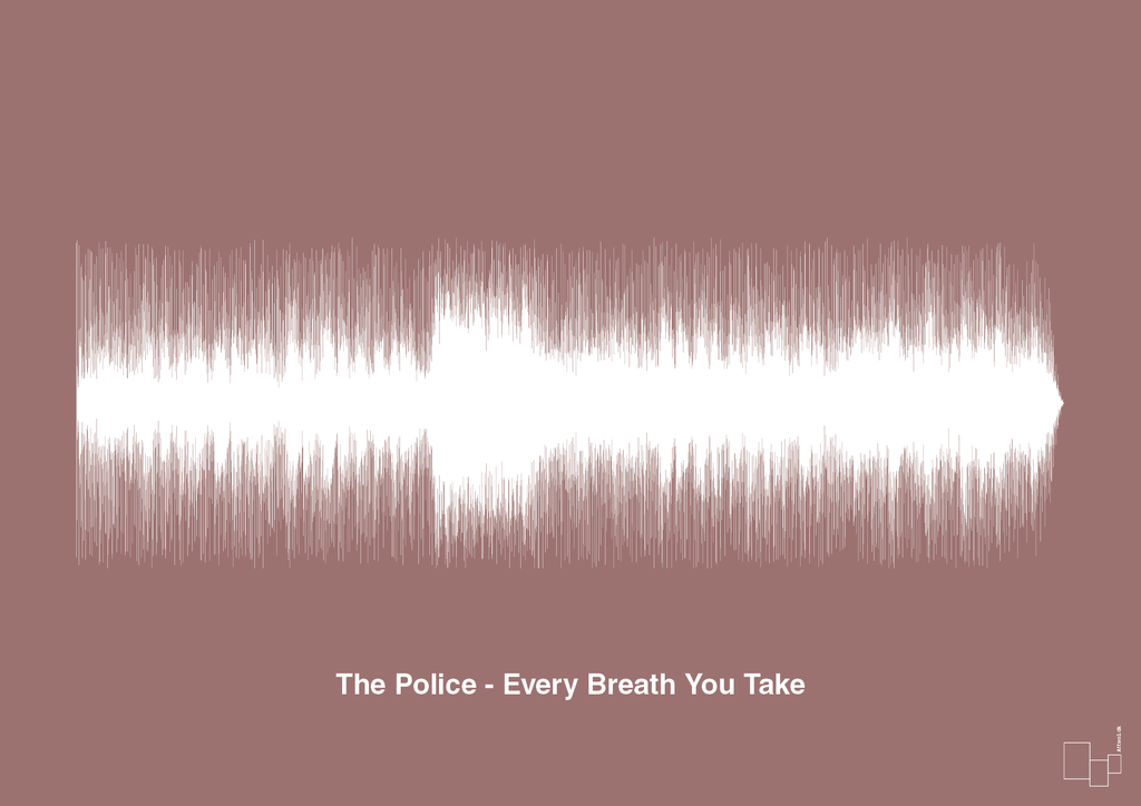 plakat: the police - every breath you take - plum-Soundwave-A1two3
