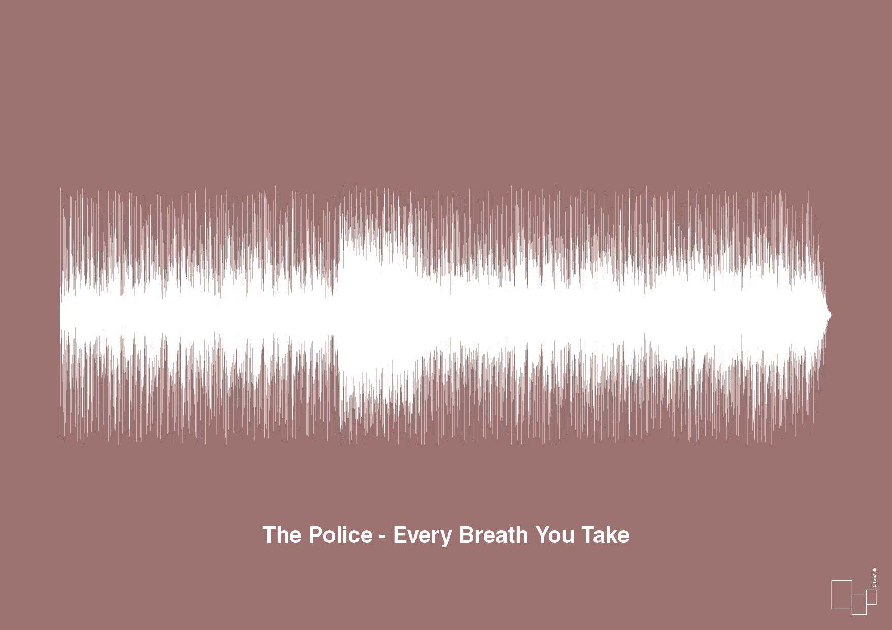 plakat: the police - every breath you take - plum-Soundwave-A1two3