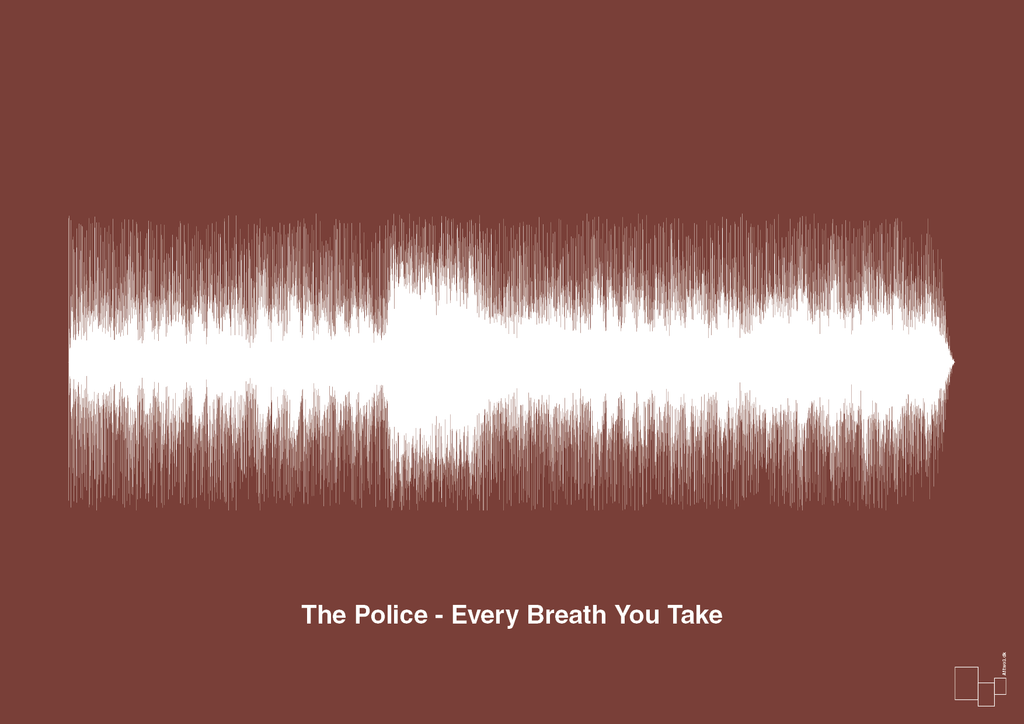 plakat: the police - every breath you take - red pepper-Soundwave-A1two3