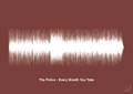 plakat: the police - every breath you take - red pepper-Soundwave-A1two3
