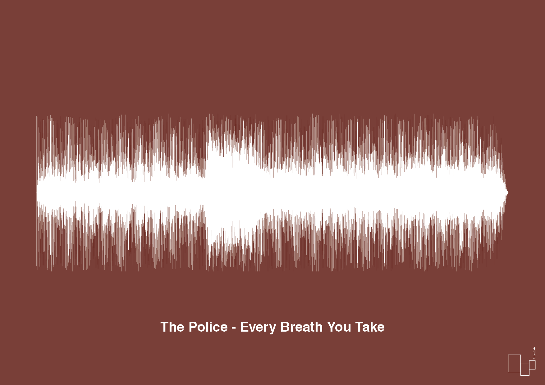 plakat: the police - every breath you take - red pepper-Soundwave-A1two3