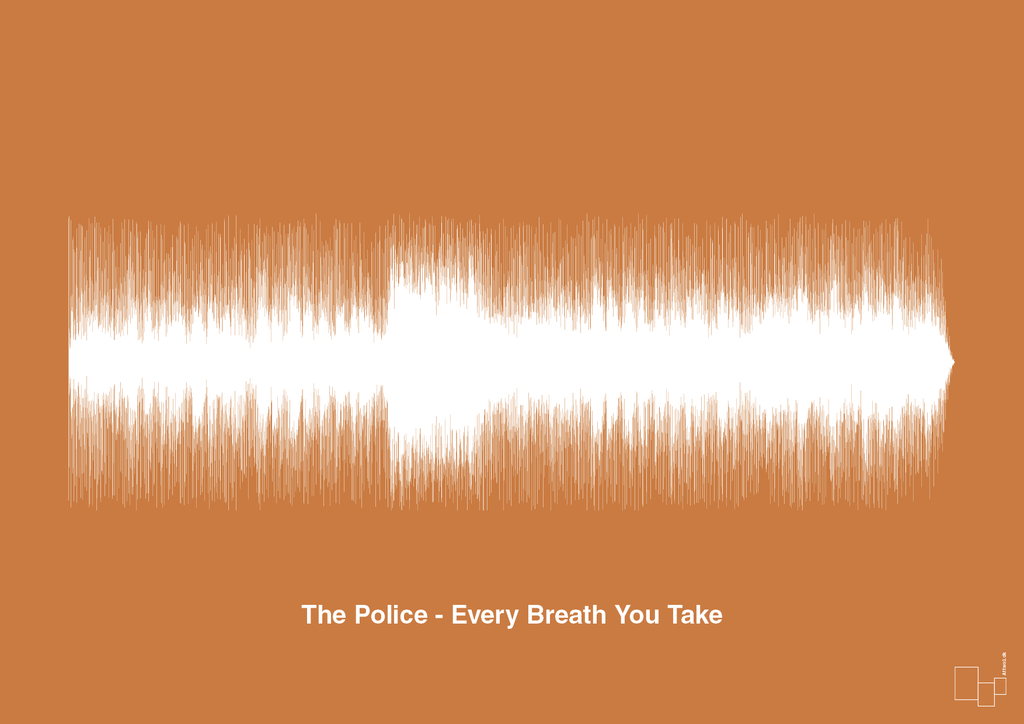 plakat: the police - every breath you take - rumba orange-Soundwave-A1two3