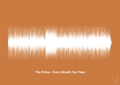 plakat: the police - every breath you take - rumba orange-Soundwave-A1two3