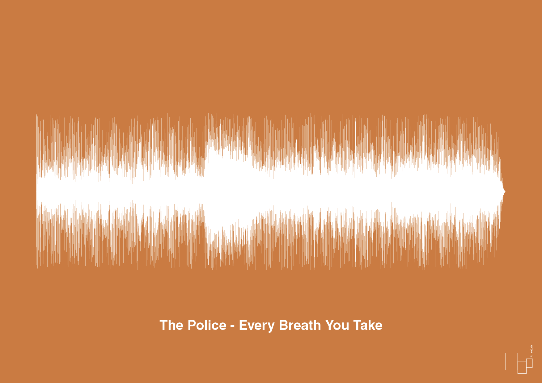 plakat: the police - every breath you take - rumba orange-Soundwave-A1two3