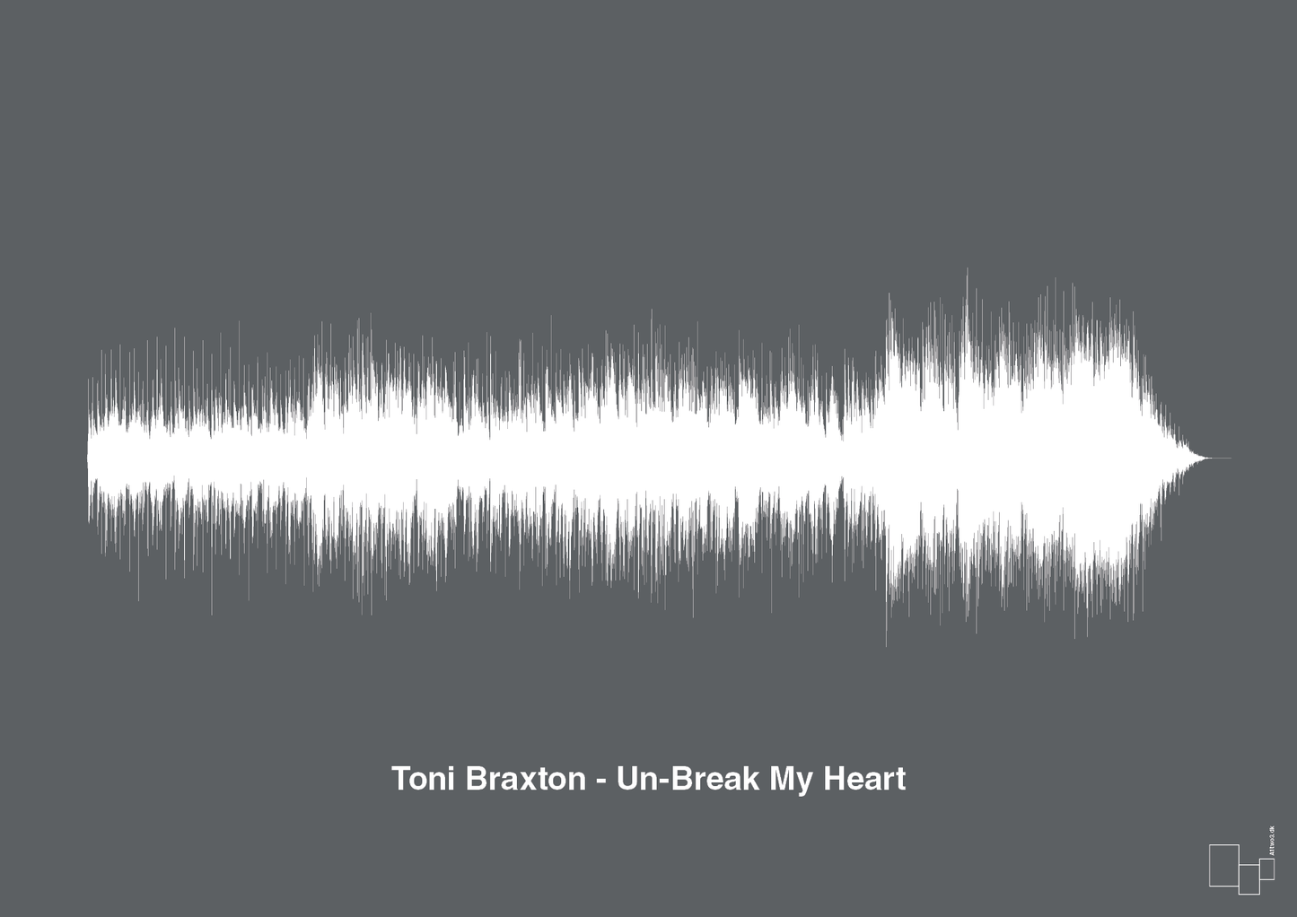 plakat: toni braxton - un-break my heart - graphic charcoal-Soundwave-A1two3