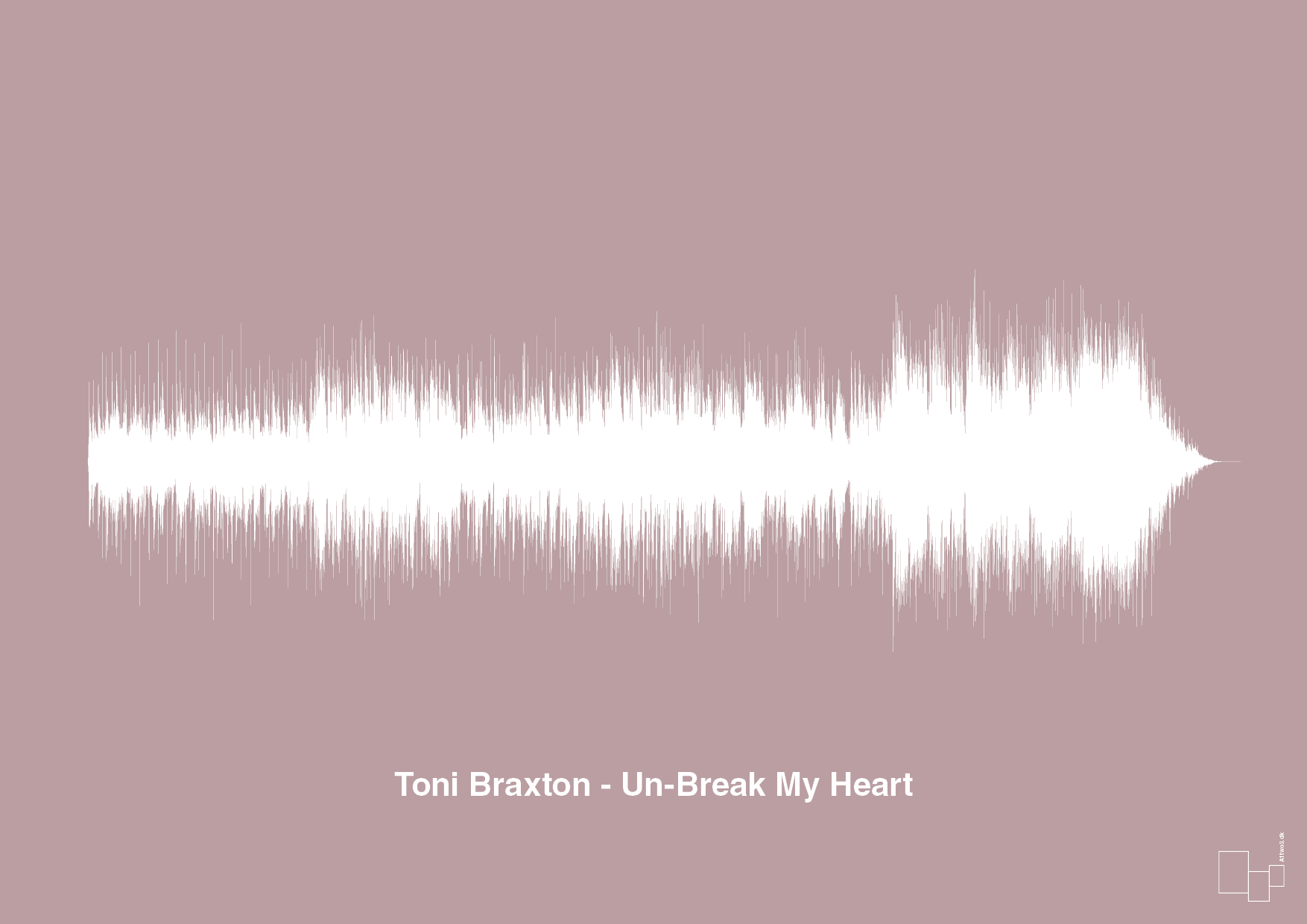 plakat: toni braxton - un-break my heart - light rose-Soundwave-A1two3