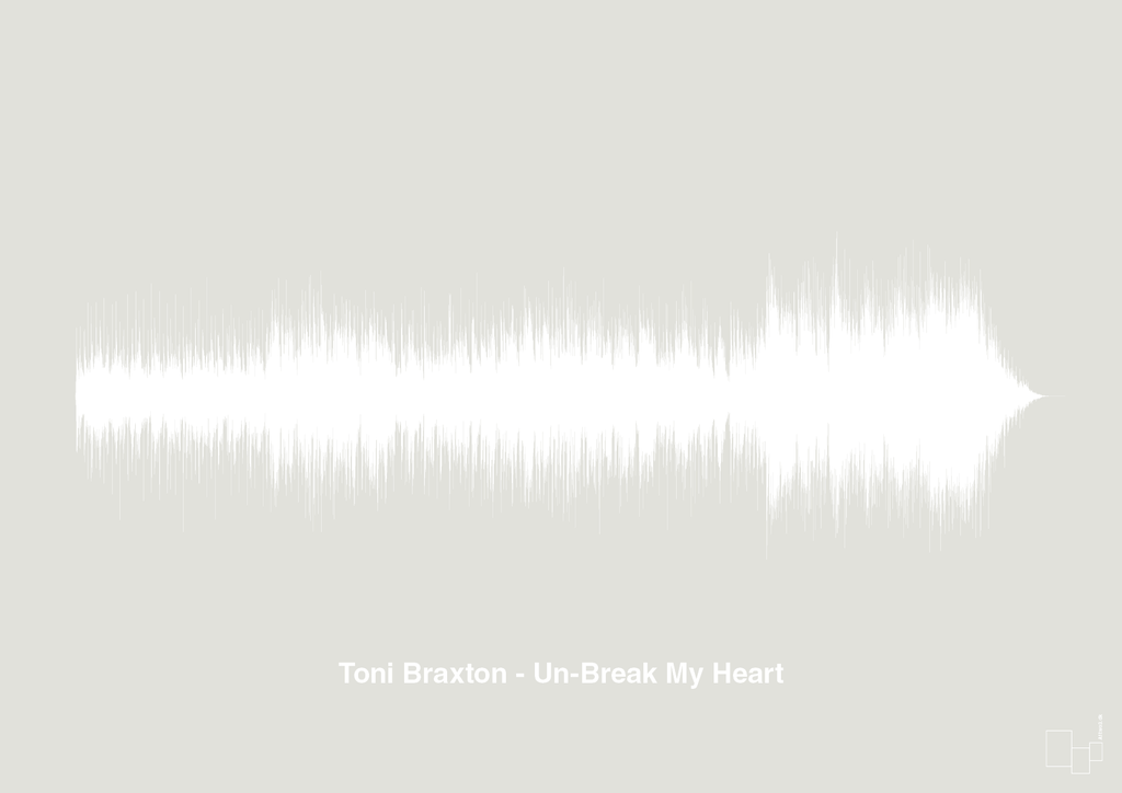 plakat: toni braxton - un-break my heart - painters white-Soundwave-A1two3