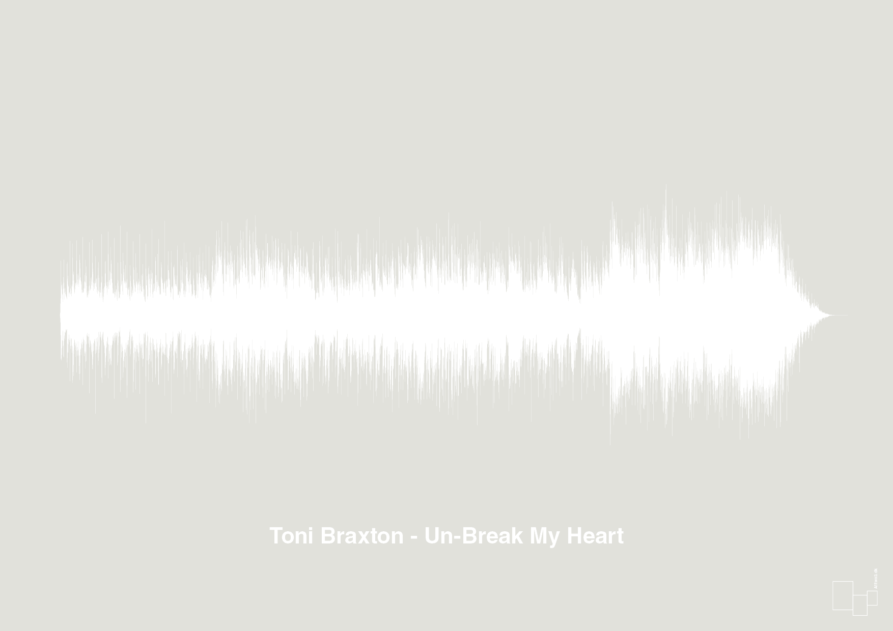 plakat: toni braxton - un-break my heart - painters white-Soundwave-A1two3