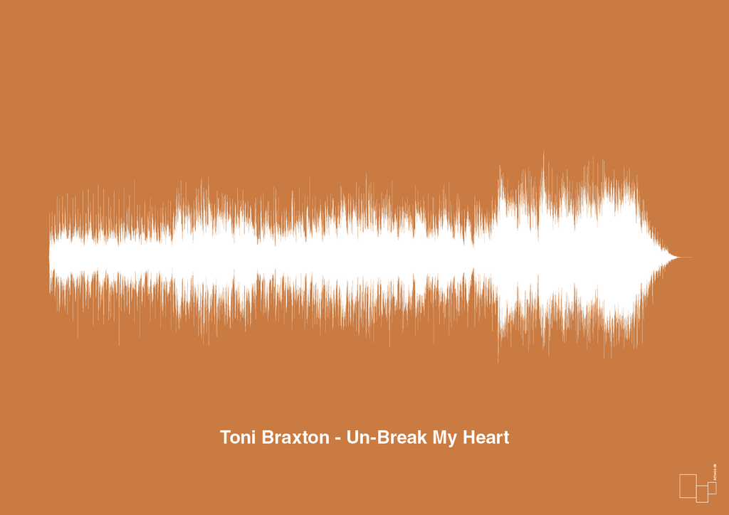 plakat: toni braxton - un-break my heart - rumba orange-Soundwave-A1two3