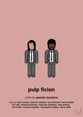 plakat: pulp fiction - bubble shell-FIlm-A1two3