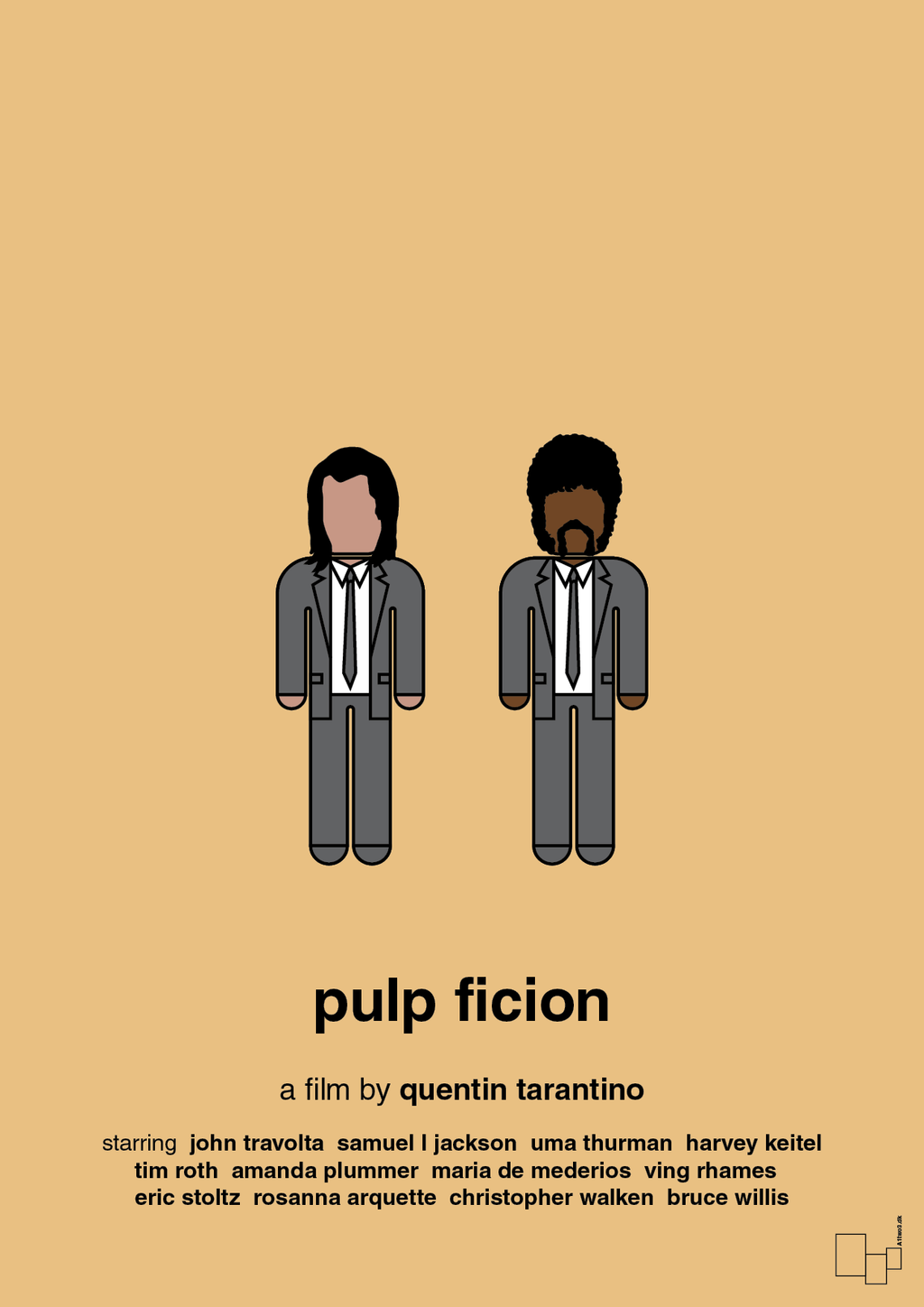 plakat: pulp fiction - charismatic-FIlm-A1two3