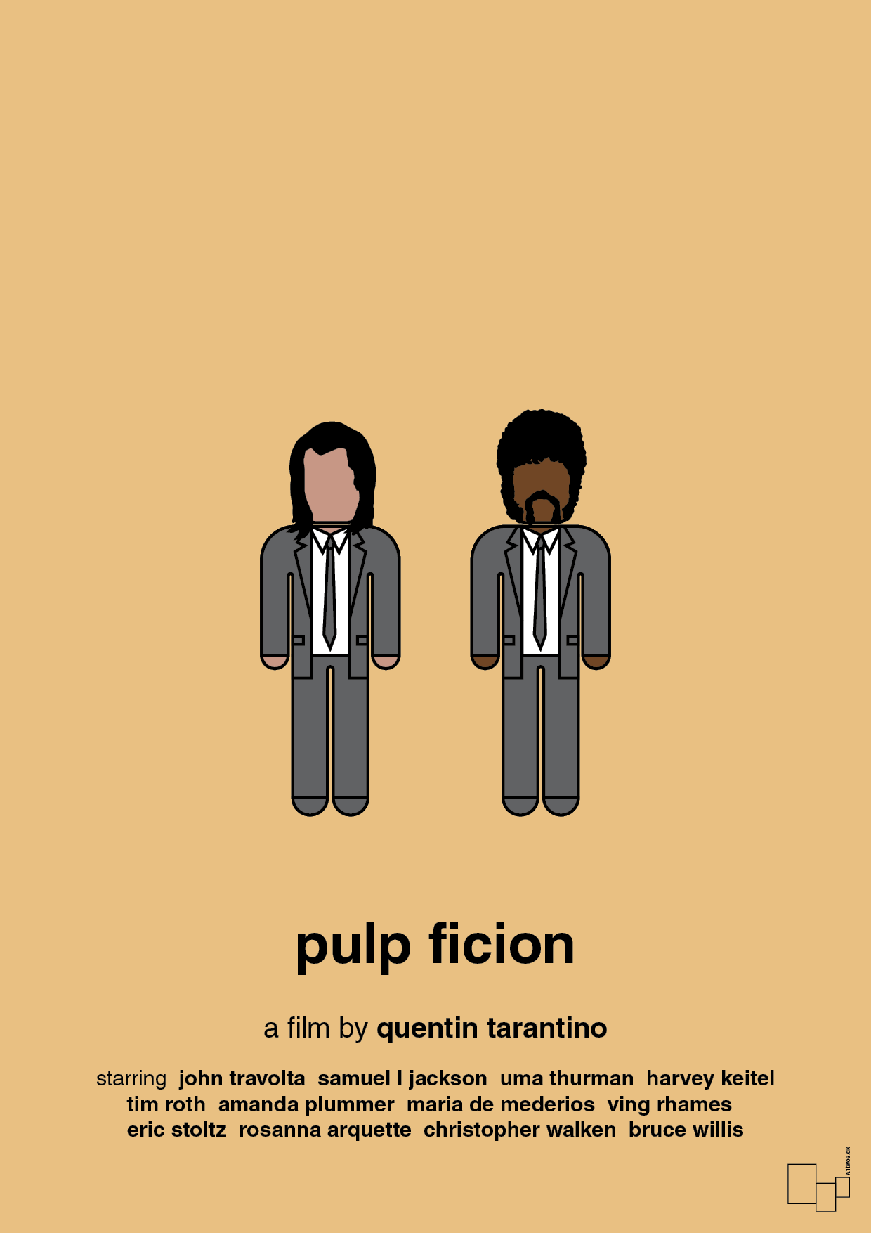 plakat: pulp fiction - charismatic-FIlm-A1two3