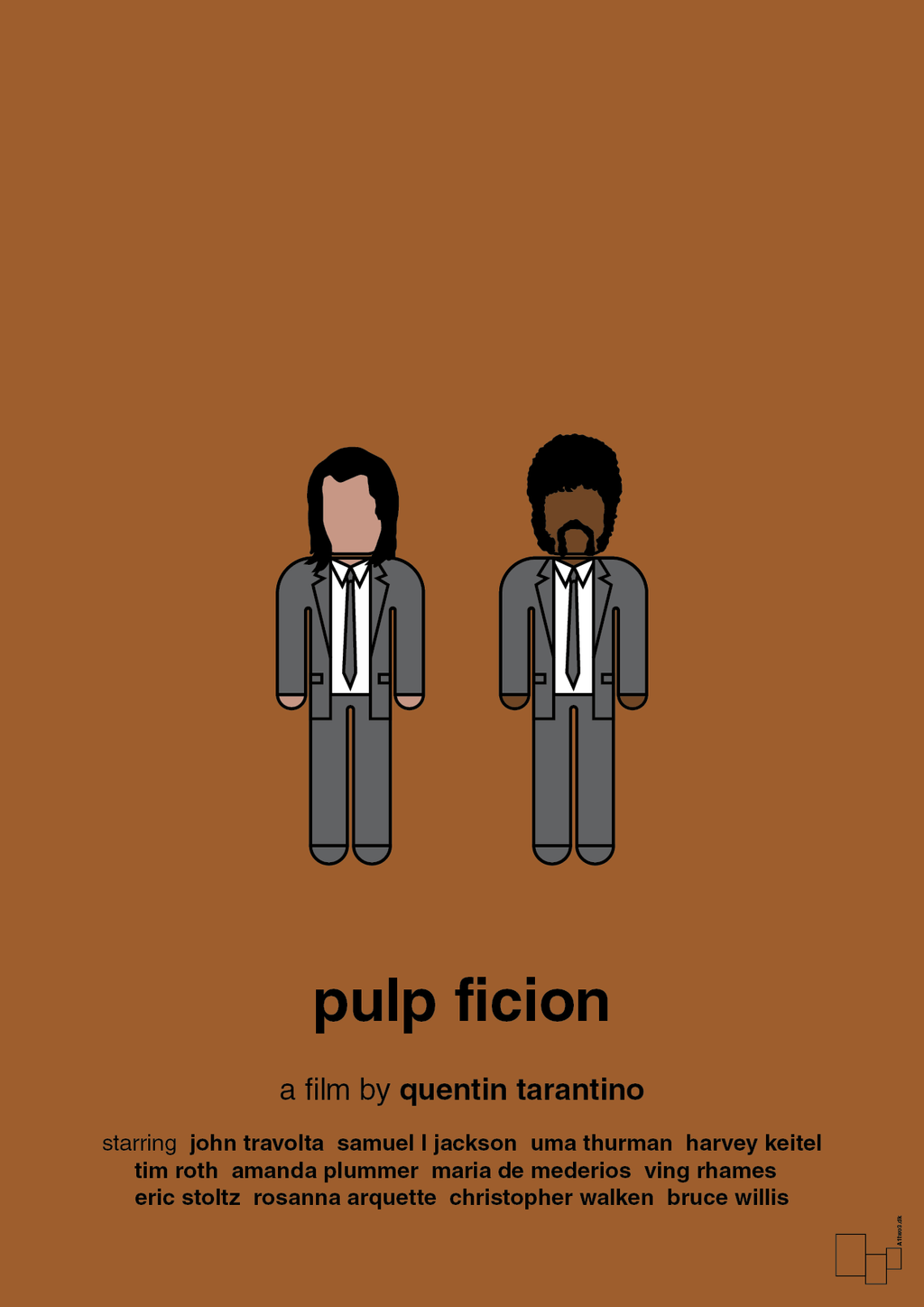 plakat: pulp fiction - cognac-FIlm-A1two3