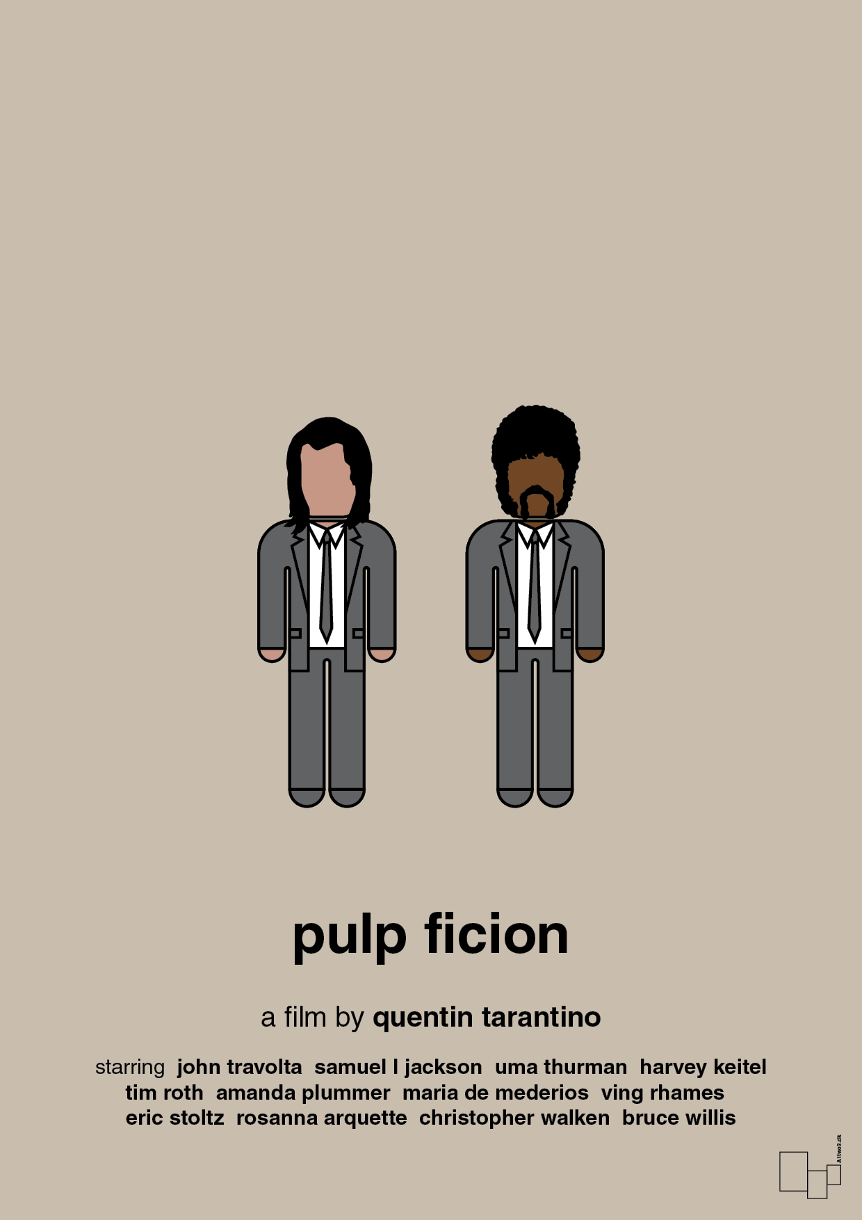 plakat: pulp fiction - creamy mushroom-FIlm-A1two3