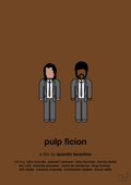 plakat: pulp fiction - dark brown-FIlm-A1two3