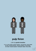 plakat: pulp fiction - heavenly blue-FIlm-A1two3