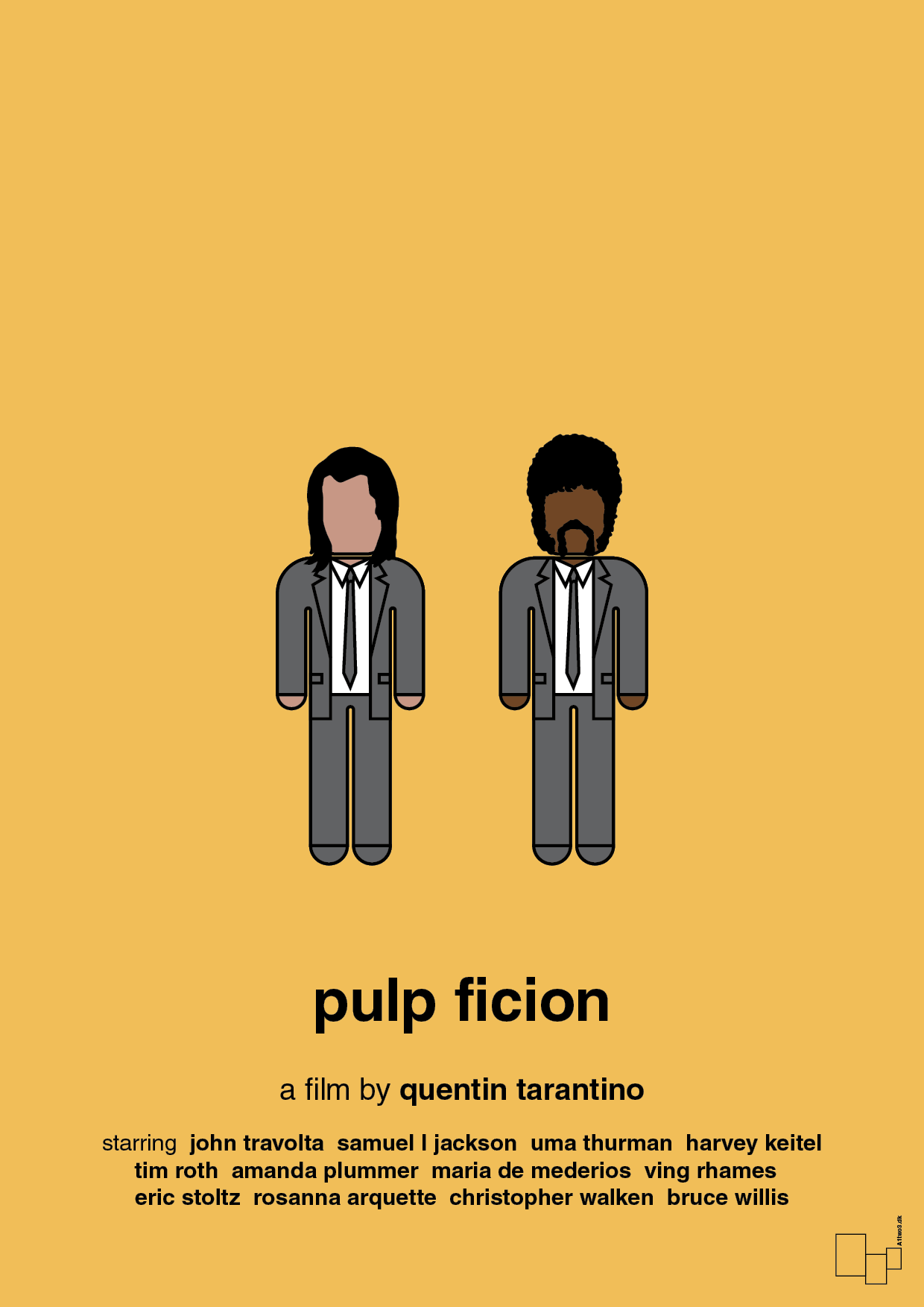 plakat: pulp fiction - honeycomb-FIlm-A1two3