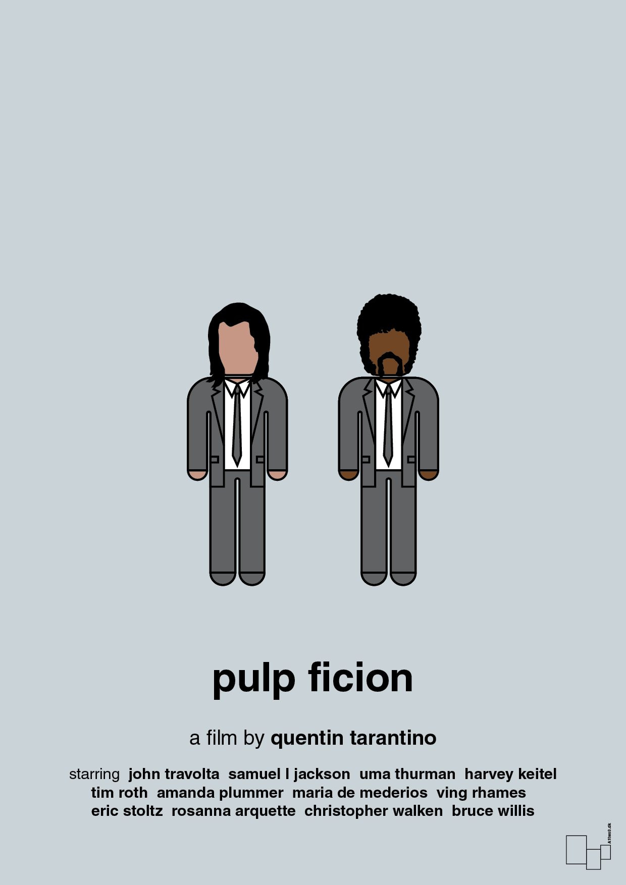 plakat: pulp fiction - light drizzle-FIlm-A1two3