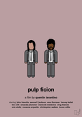 plakat: pulp fiction - light rose-FIlm-A1two3