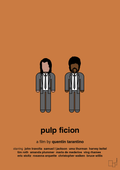 plakat: pulp fiction - rumba orange-FIlm-A1two3