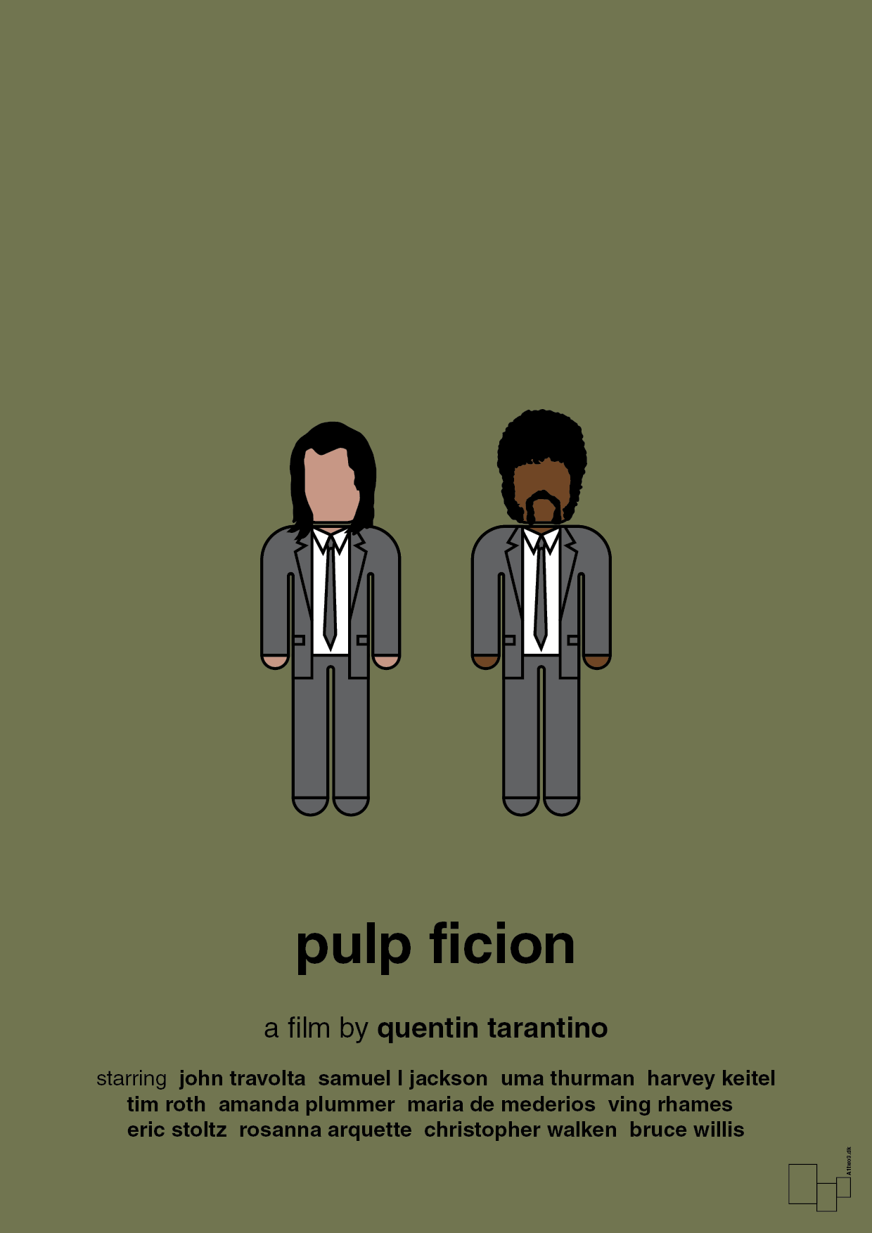 plakat: pulp fiction - secret meadow-FIlm-A1two3