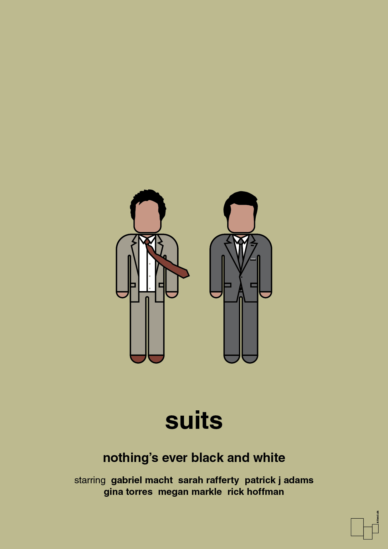 plakat: suits - back to nature-Serie-A1two3