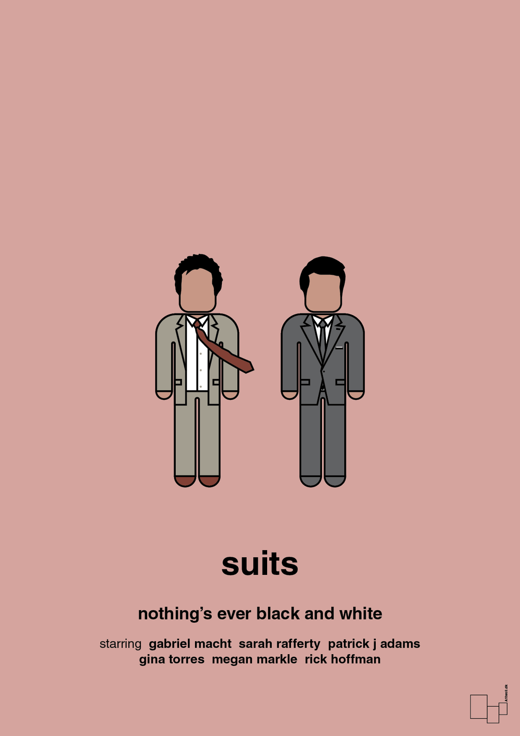 plakat: suits - bubble shell-Serie-A1two3