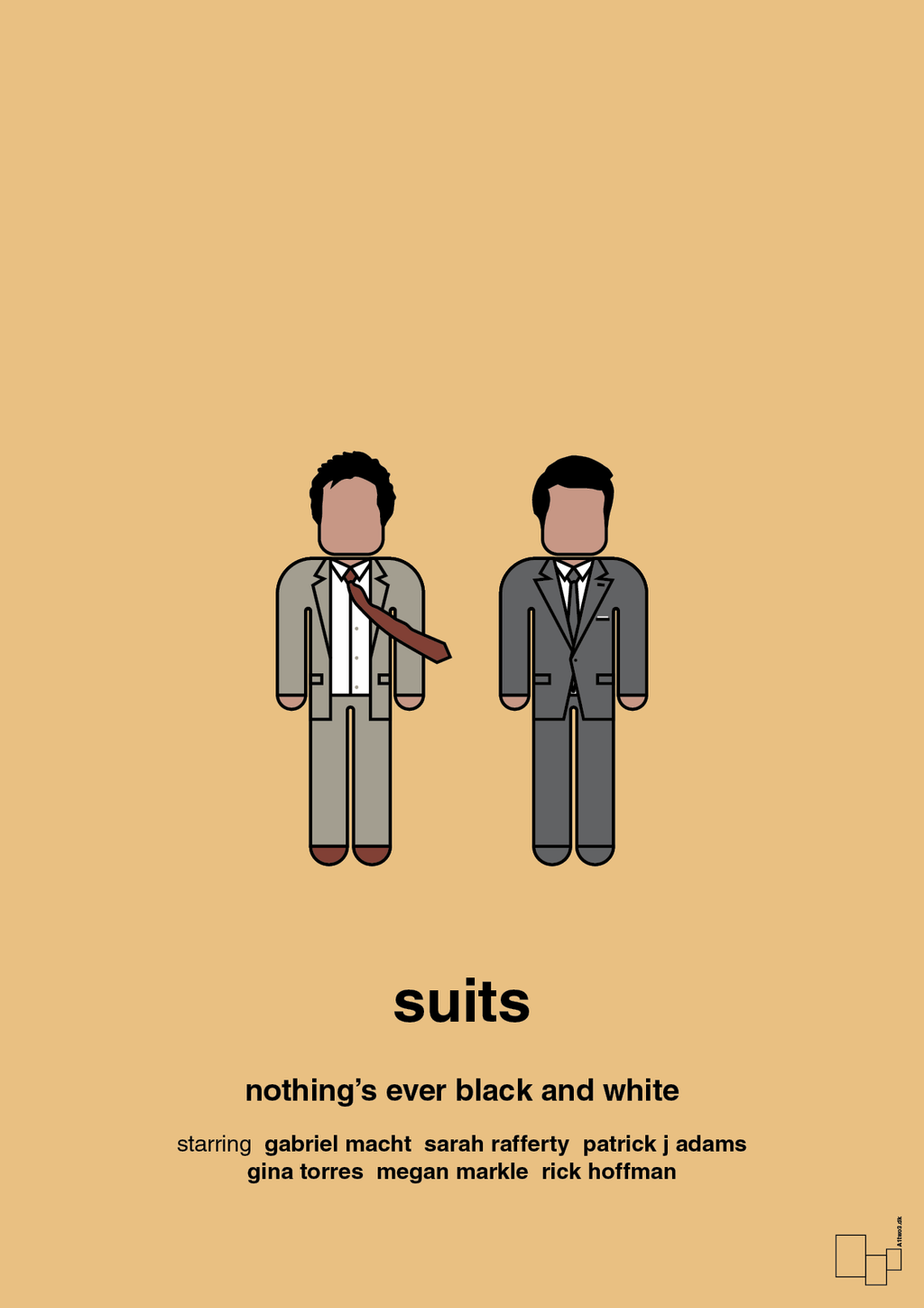 plakat: suits - charismatic-Serie-A1two3