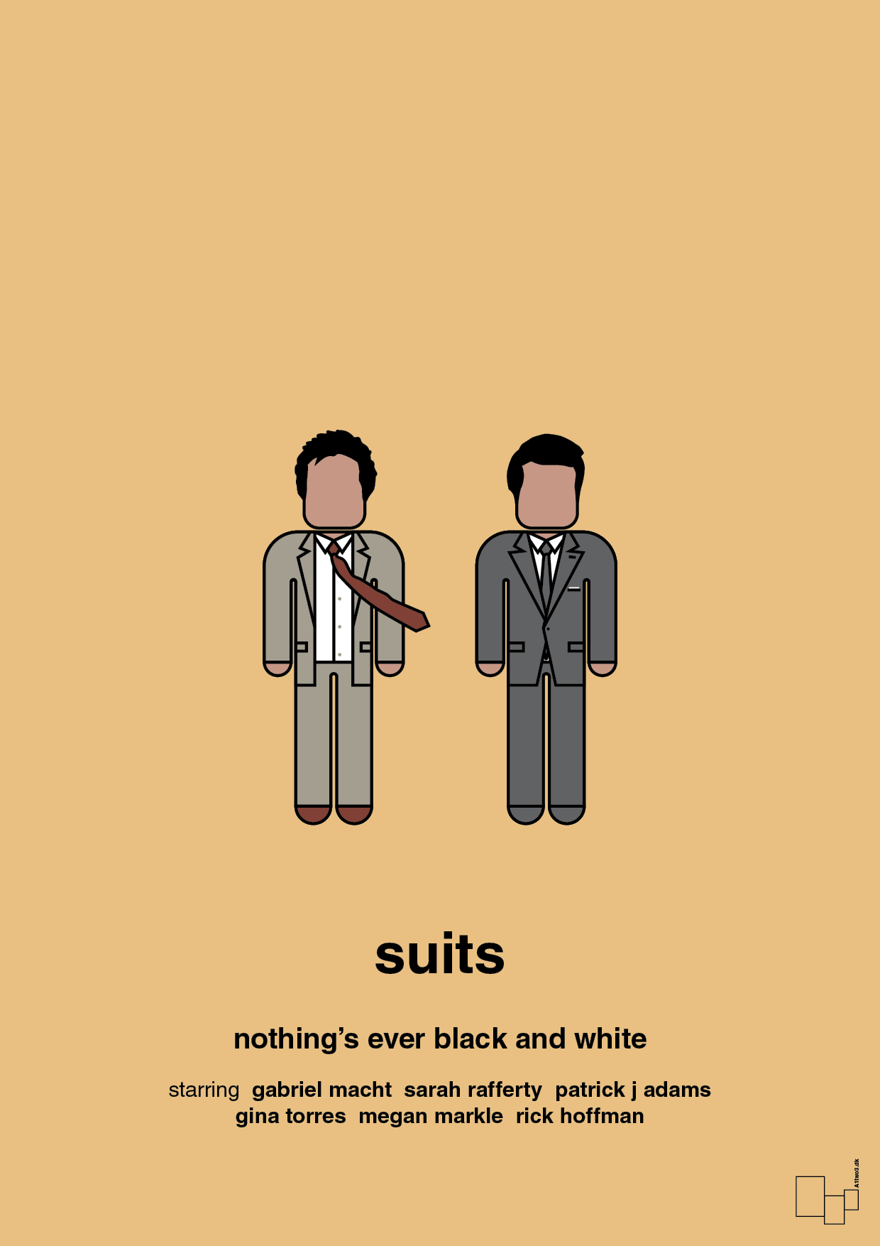 plakat: suits - charismatic-Serie-A1two3