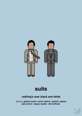 plakat: suits - heavenly blue-Serie-A1two3