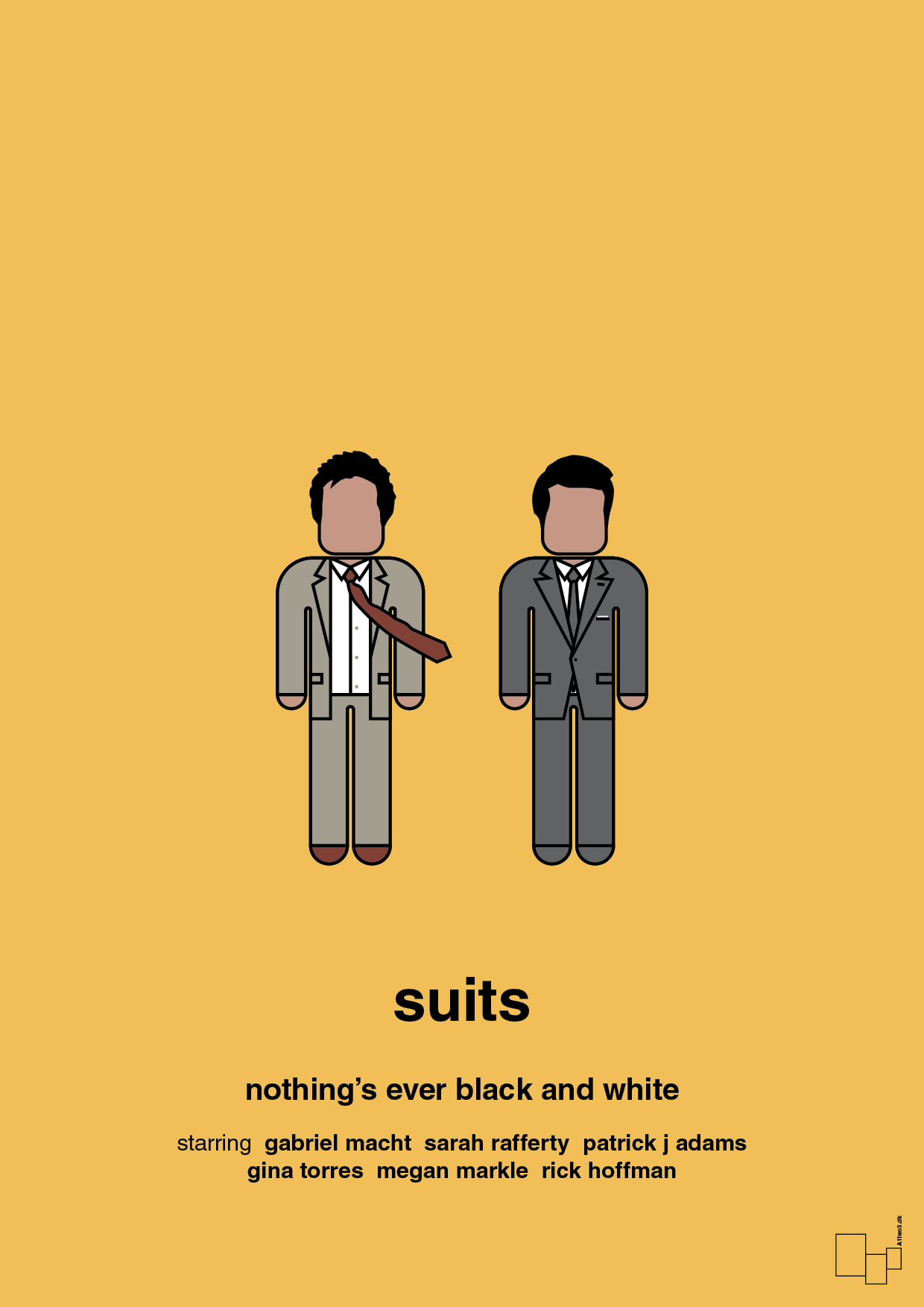 plakat: suits - honeycomb-Serie-A1two3