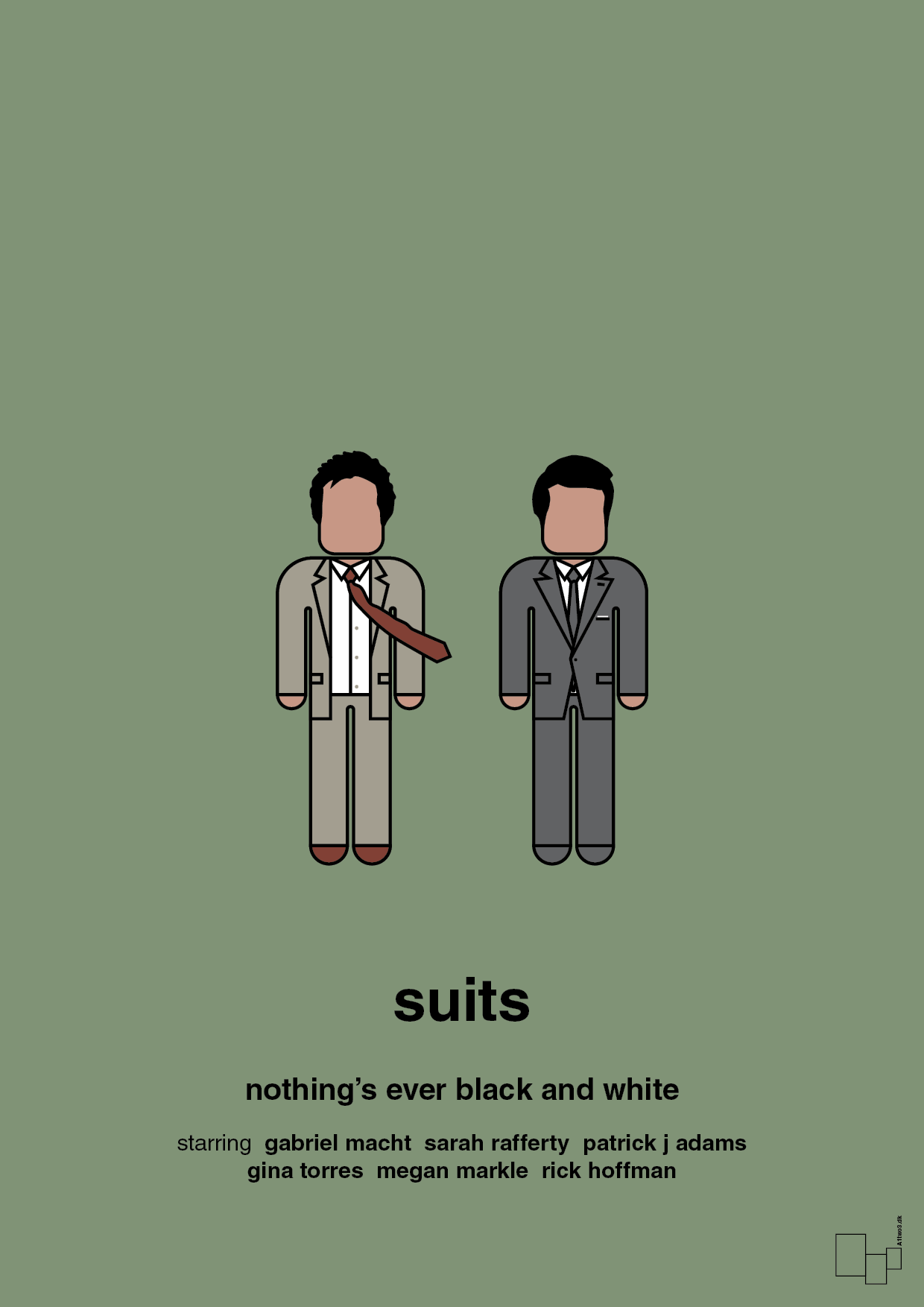 plakat: suits - jade-Serie-A1two3