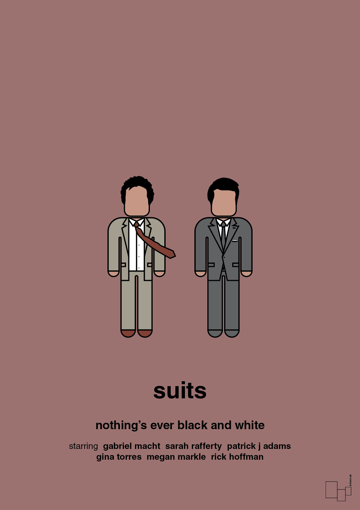 plakat: suits - plum-Serie-A1two3