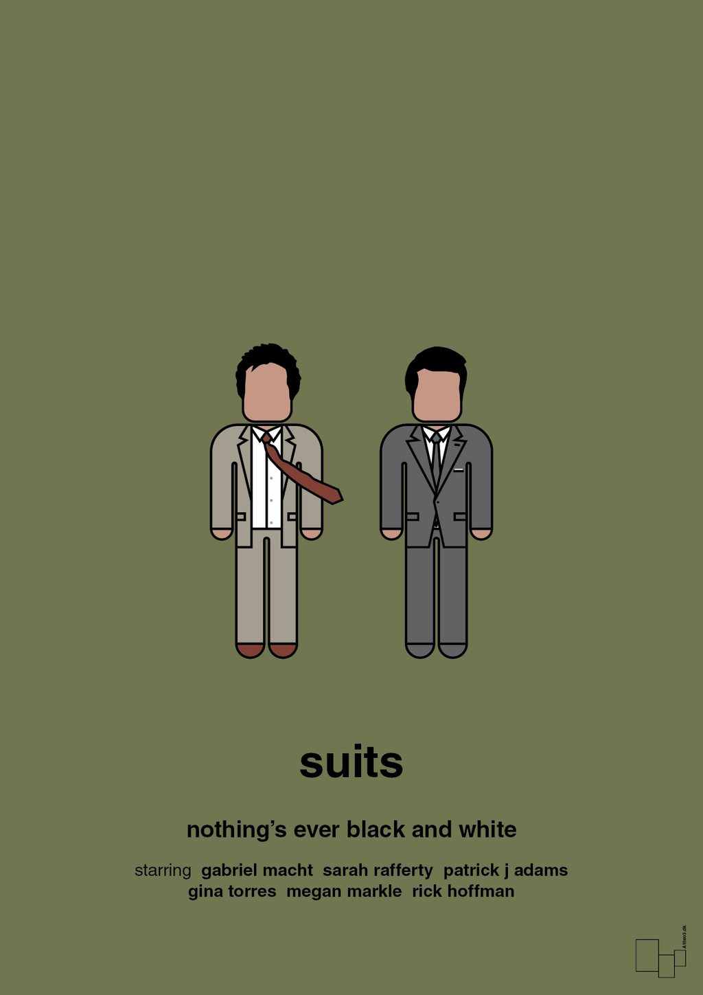 plakat: suits - secret meadow-Serie-A1two3