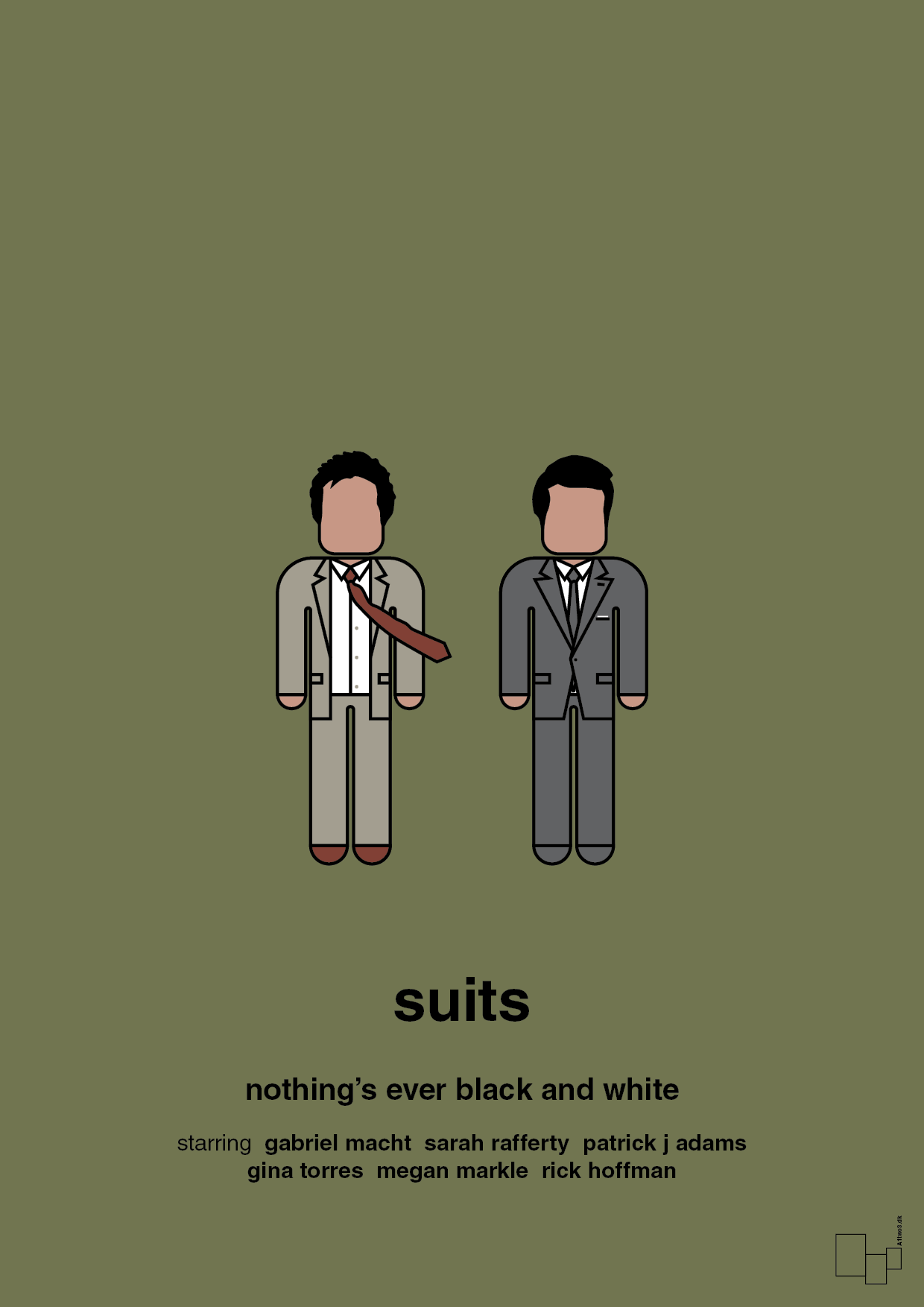 plakat: suits - secret meadow-Serie-A1two3