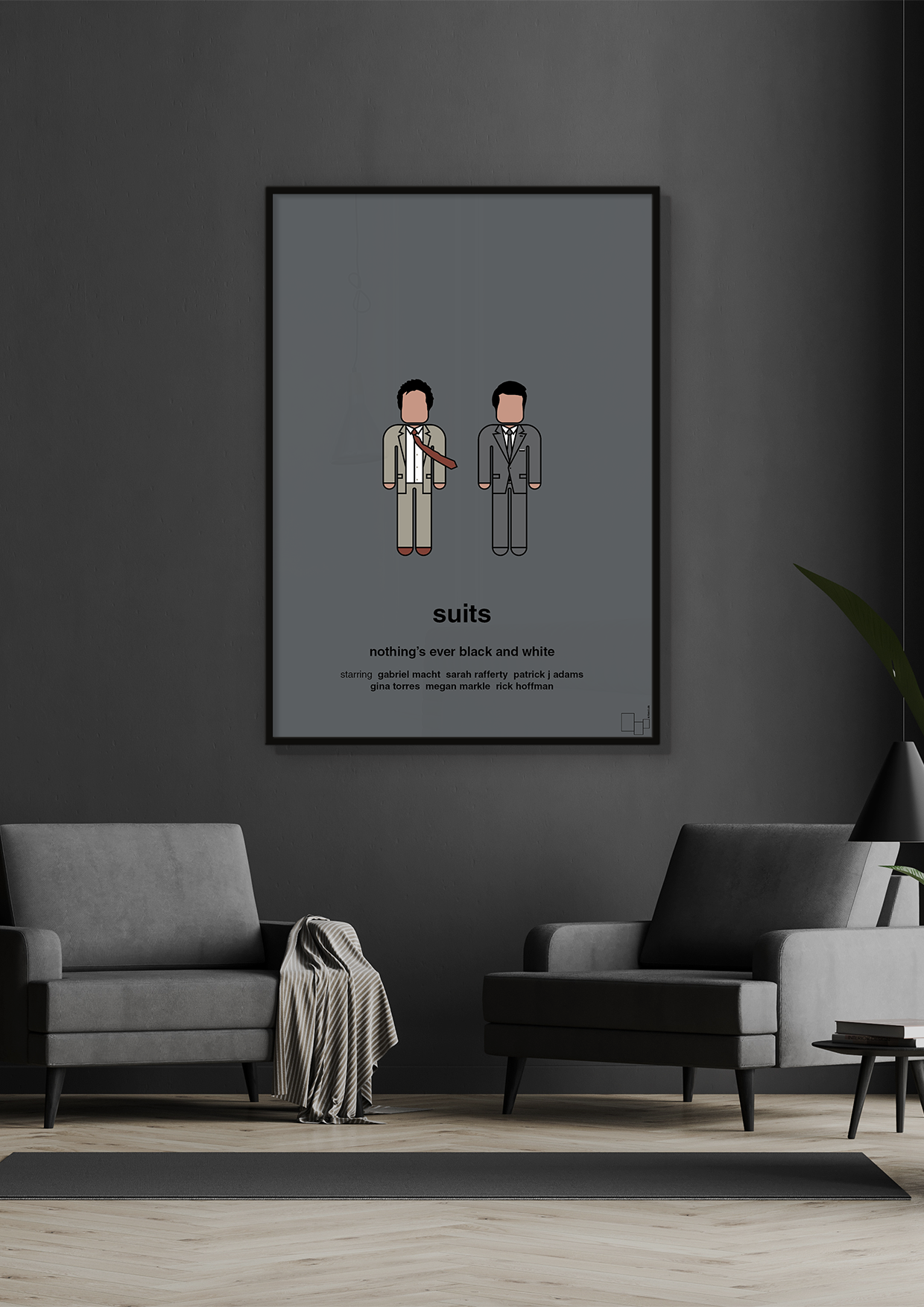 plakat: suits - broken beige-Serie-A1two3