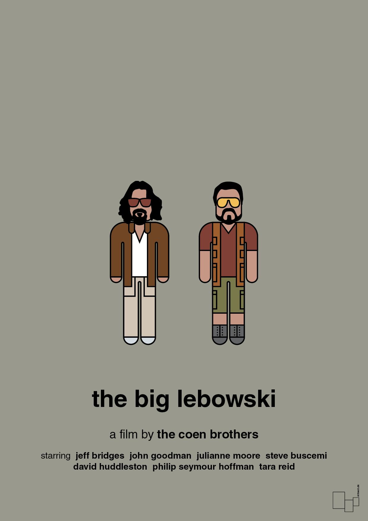 plakat: the big lebowski - battleship gray-FIlm-A1two3