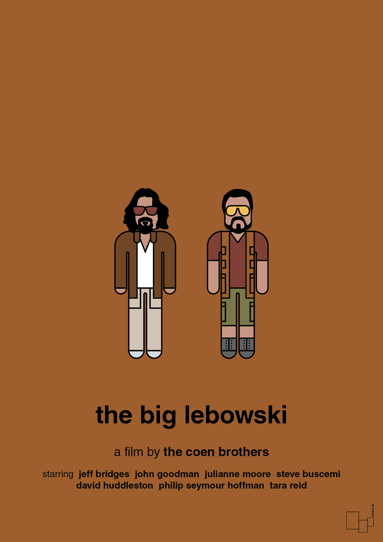 plakat: the big lebowski - cognac-FIlm-A1two3
