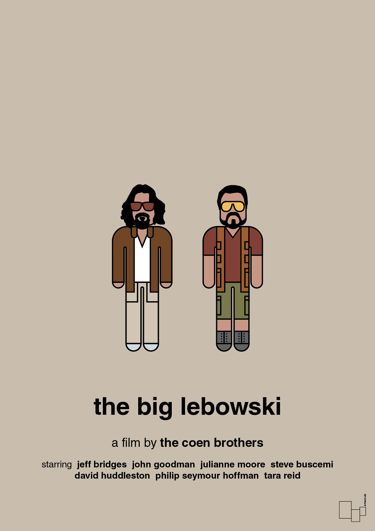 plakat: the big lebowski - creamy mushroom-FIlm-A1two3