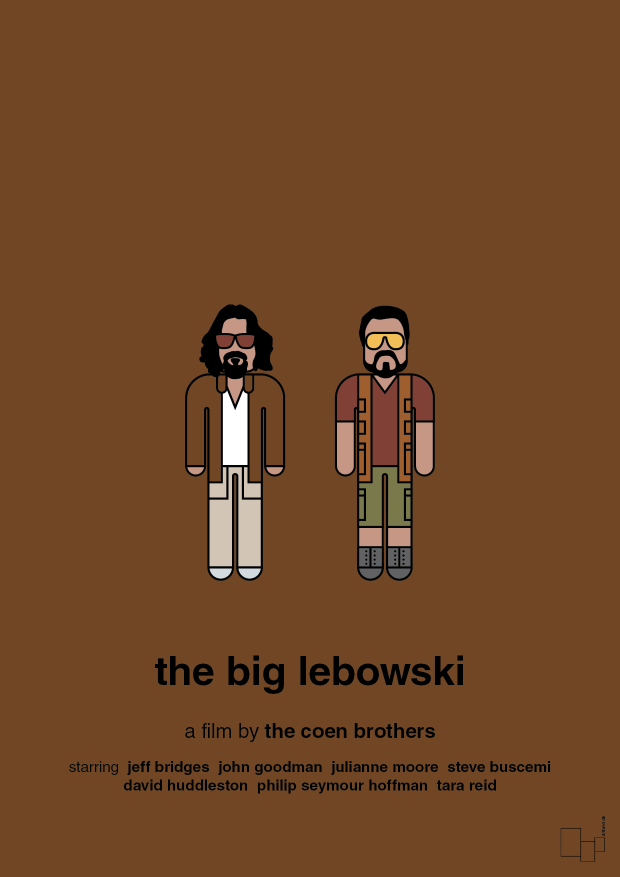 plakat: the big lebowski - dark brown-FIlm-A1two3