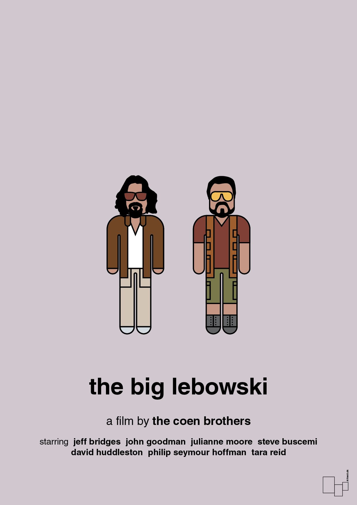 plakat: the big lebowski - dusty lilac-FIlm-A1two3