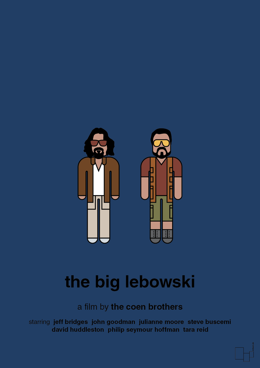 plakat: the big lebowski - lapis blue-FIlm-A1two3