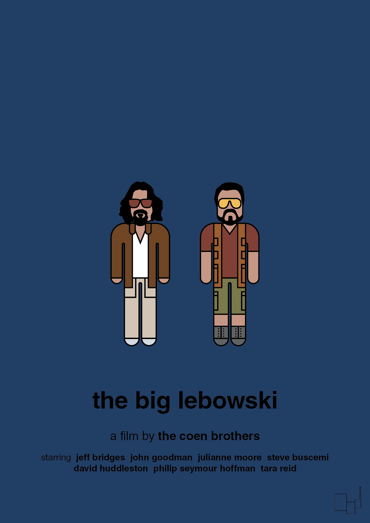 plakat: the big lebowski - lapis blue-FIlm-A1two3